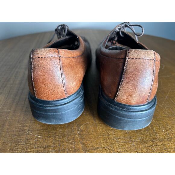 Rockport Dress Men's Sz 10M Brown Leather Lace Up Low Top‎ Oxford APM1004E - Picture 5 of 9